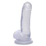 Przezroczyste duże dildo penis z przyssawką 20 cm - 3