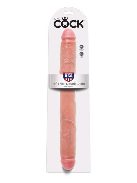 Podwójne dildo dwie końcówki sex lesbijski 40,5 cm - 4