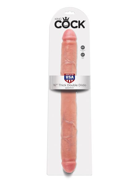 Podwójne dildo dwie końcówki sex lesbijski 40,5 cm - 3