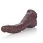 Duży zagięty murzyński penis dildo 22cm przyssawka - 15