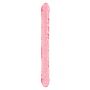 Żelowe różowe dildo do podwójnej stymulacji 46 cm - 3