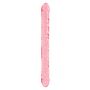 Żelowe różowe dildo do podwójnej stymulacji 46 cm - 2