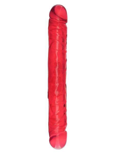 Podwójne silikonowe żelowe dildo penis 30,5 cm - 3