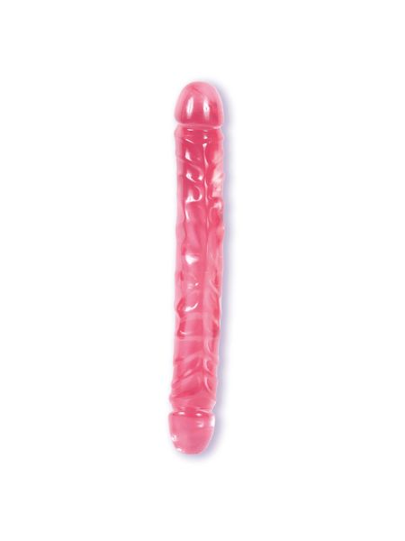Podwójne silikonowe żelowe dildo penis 30,5 cm - 5