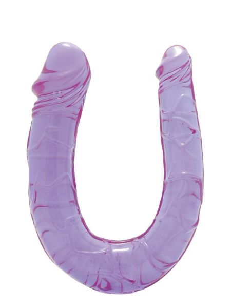 Silikonowe dildo dwie końcówki elastyczne 30cm - 4