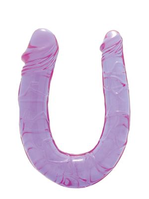 Silikonowe dildo dwie końcówki elastyczne 30cm