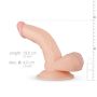 Dildo zagięte realistyczne silikonowe z przyssawką - 5