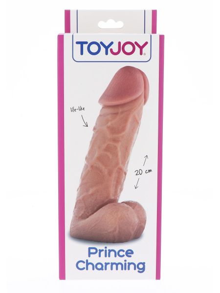 Wielki żylasty realistyczny penis z jądrami 20 cm - 3