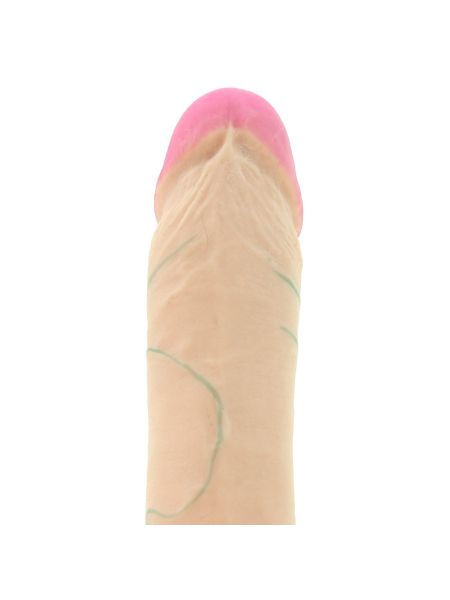 Realistyczny penis widoczne żyły przyssawka 15 cm