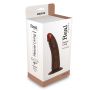 Brązowe realistyczne dildo żylasty penis 24,5 cm - 2