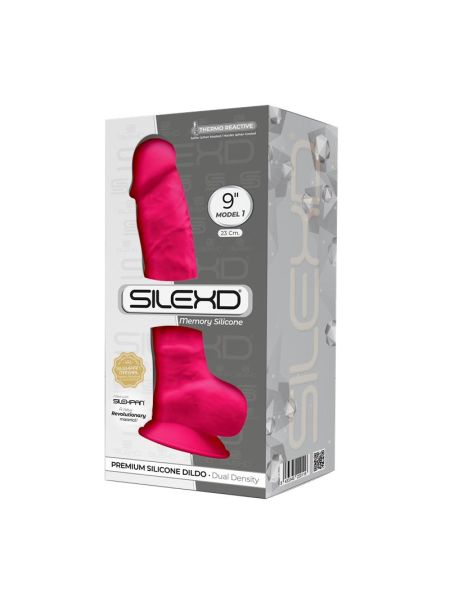 Realistyczne dildo penis z przyssawką SD Model 1 Pink - 2