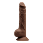 Silikonowe grube żylaste dildo penis z przyssawką - 2