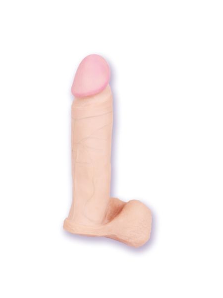 Duży realistyczny penis giętki z mocną przyssawką - 2
