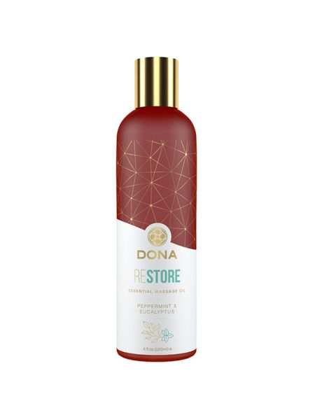 Dona - Essentiële Massageolie Herstel Pepermunt & Eucalyptus 120 ml