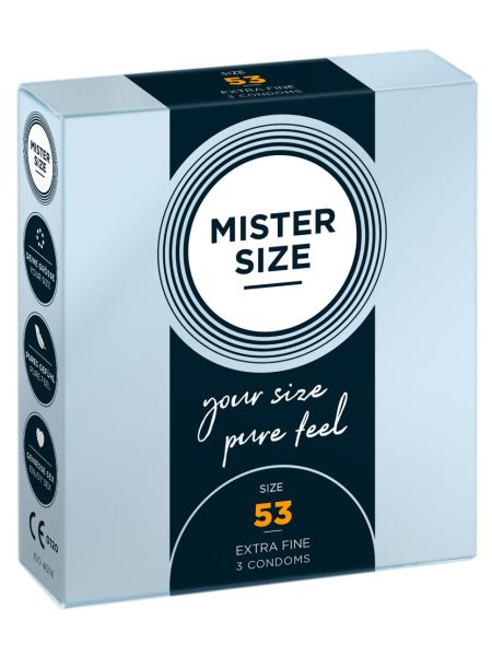 Prezerwatywy dopasowane Mister Size 53 mm 3 szt - 2