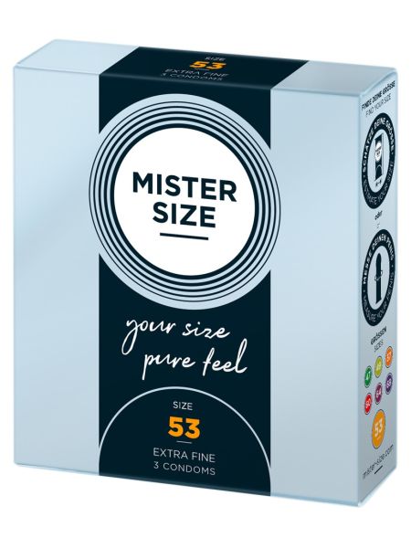 Prezerwatywy dopasowane Mister Size 53 mm 3 szt - 4