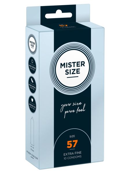 Prezerwatywy dopasowane Mister Size 57 mm 10 szt - 2
