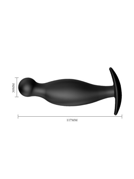 Gładki dopasowany korek plug analny prostaty 11 cm - 6