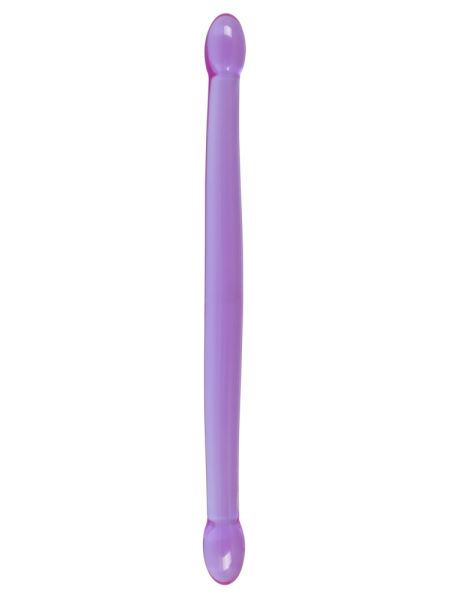 Silikonowe długie podwójne giętkie dildo 44 cm - 3