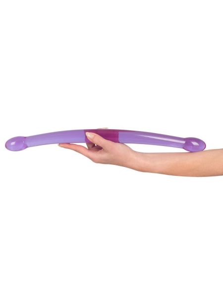 Silikonowe długie podwójne giętkie dildo 44 cm - 8