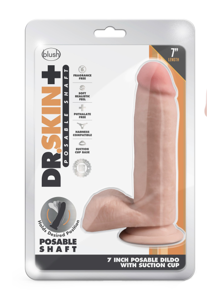 Duży miękki realistyczny penis z przyssawką 17 cm - 3