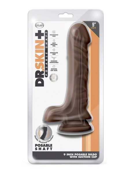 Giętkie murzyńskie dildo sztuczny penis przyssawka - 2