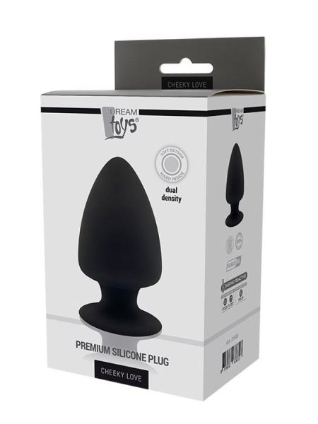 DREAM TOYS PREMIUM SILICONE PLUG L BLACK