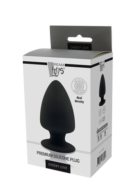 DREAM TOYS PREMIUM SILICONE PLUG M BLACK - 3