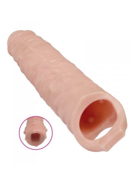 Duża długa nakładka na penisa sex przedłużka 28cm - 5