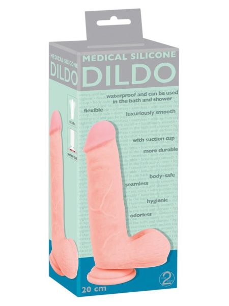 Duże grube dildo jak żywy penis na przyssawce 20cm - 2