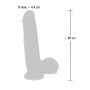 Duże grube dildo jak żywy penis na przyssawce 20cm - 16