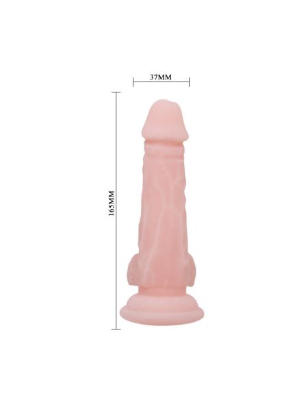 Duże grube dildo z przyssawką i jądrami sex 16cm - 4