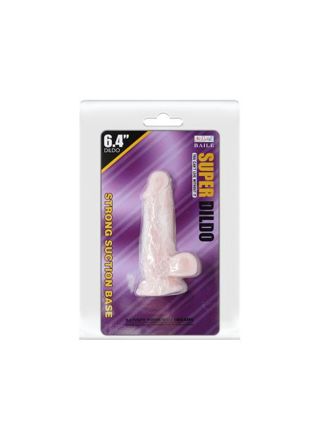 Duże grube dildo z przyssawką i jądrami sex 16cm - 5