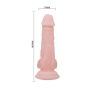 Duże grube dildo z przyssawką i jądrami sex 16cm - 5