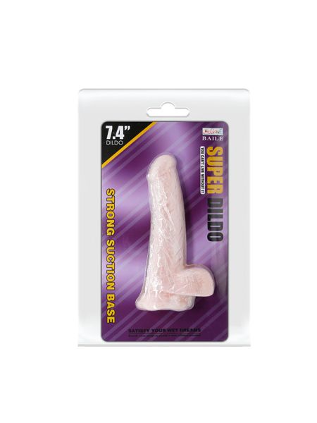 Duże grube dildo z przyssawką i jądrami sex 18cm - 4