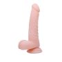 Duże grube dildo z przyssawką i jądrami sex 18cm - 2