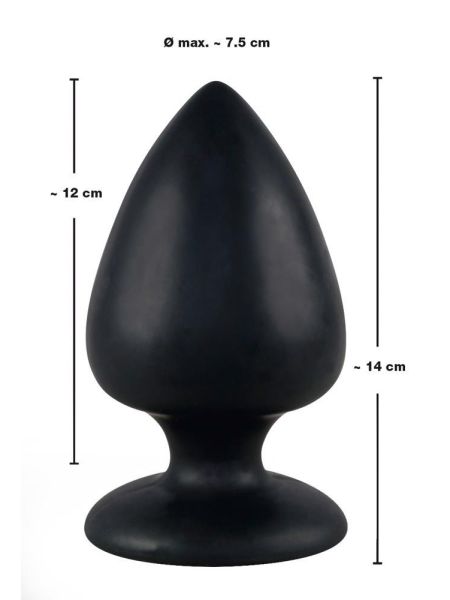 Duży korek analny plug zatyczka silikonowa 14cm - 6