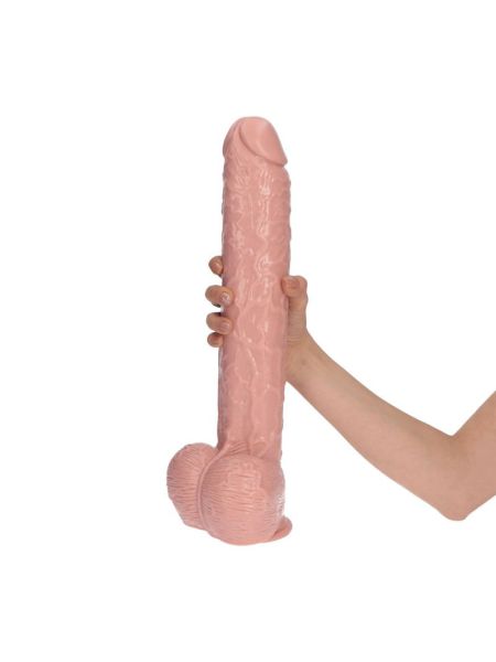 Duży penis naturalny kształt z przyssawką sex 40cm - 5