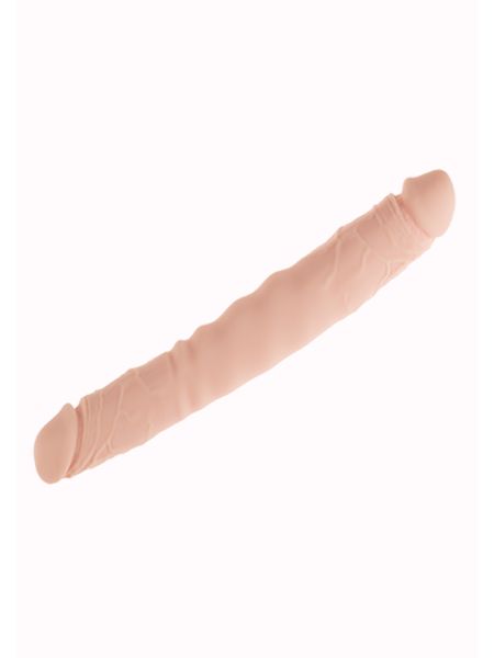 Dwustronny wyginany penis dildo sex członek 30cm - 2