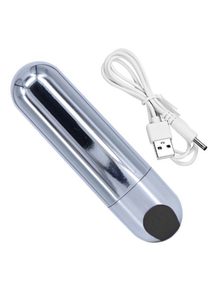 Dyskretny mini wibrator ładowany sex 10trybów 7cm - 3