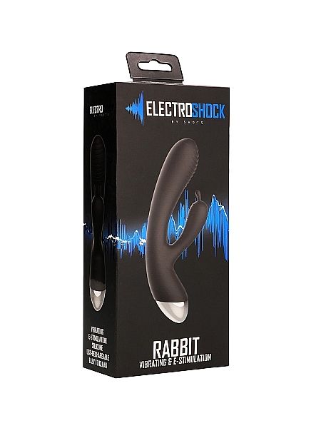 E-Stimulation Rabbit Vibrator - Black - 2