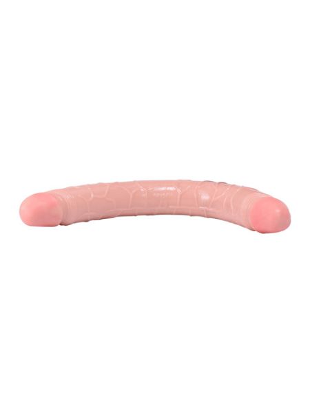 Elastyczny penis dildo podwójna penetracja 34cm - 3