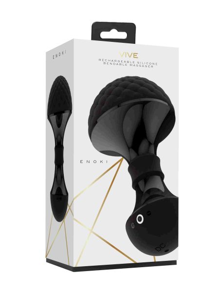 Enoki - Bendable Massager - Black - 6