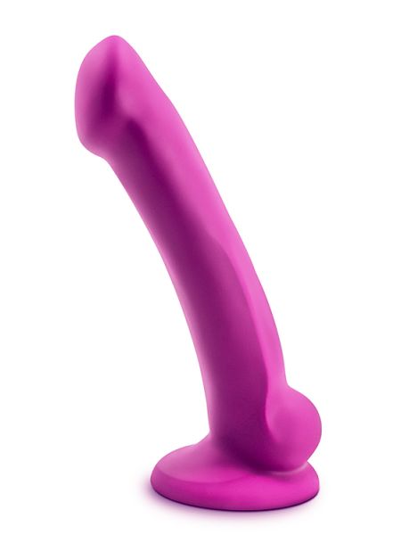 Gładkie silikonowe dildo z przyssawka 16,5 cm - 4