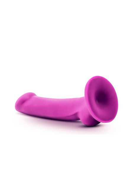 Gładkie silikonowe dildo z przyssawka 16,5 cm - 8