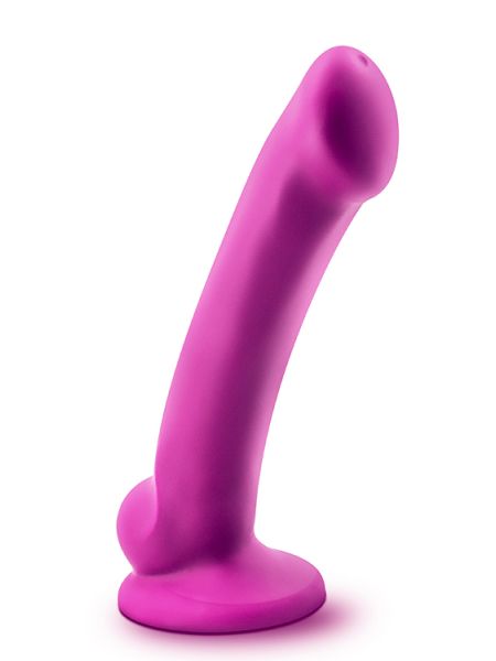 Gładkie silikonowe dildo z przyssawka 16,5 cm - 12