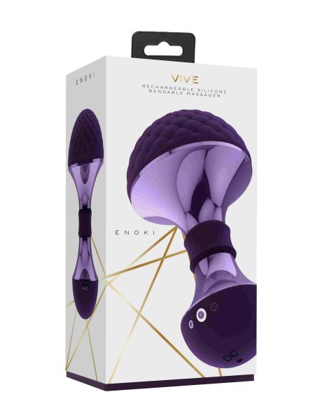 Enoki - Bendable Massager - Purple - 9