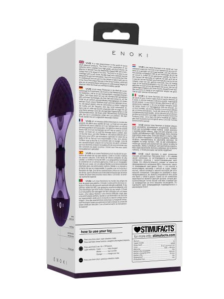 Enoki - Bendable Massager - Purple - 12