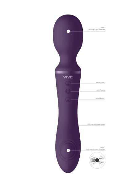 Enora - Wand & Vibrator - Purple - 5