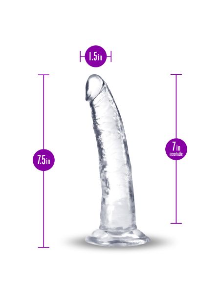 Zagięte dildo z mocną przyssawką żylasty trzon - 11